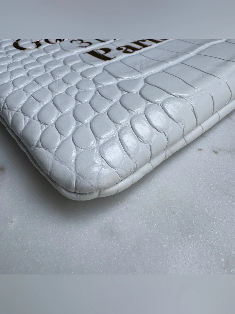 Chanel Croc Embossed Leather O-Case